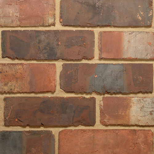Кирпич для фасада - 3″ WEATHERED PRE WAR BANDED WIRECUT - Imperial Handmade brick - полный / под старину / ручной работы