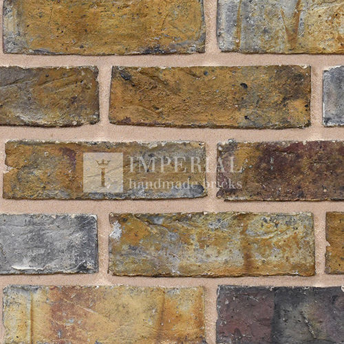 Кирпич для фасада - DARK WEATHERED ORIGINAL LONDON - Imperial Handmade brick - полный / желтый / ручной работы