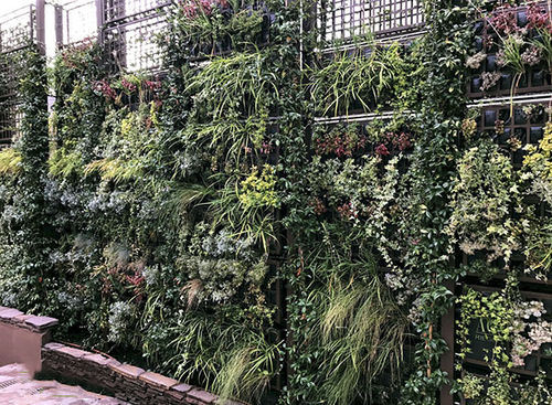 Стабилизированная "зеленая стена" - AG POSTDIV - AIR GARDEN - из модульных панелей / натуральная / листва