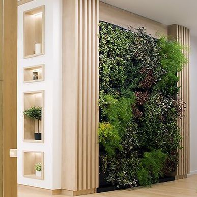 Стабилизированная "зеленая стена" - AG GUIMUR-GOLDEN TULIP - AIR GARDEN - из модульных панелей / натуральная / листва
