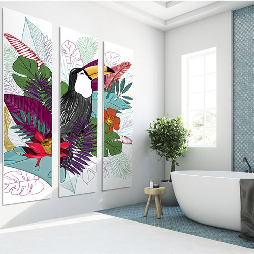 Декоративная панель для настила - TOUCAN COLOUR - GROSFILLEX - настенная / для кухни / для влажного помещения