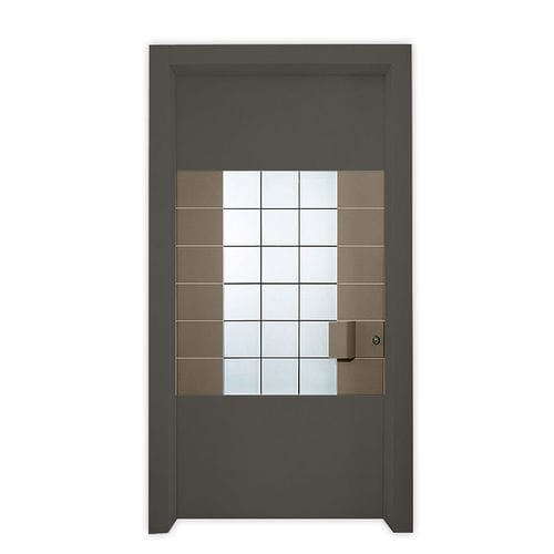 Входная дверь - COLORADO  - REMO Security Doors - из гальванизированной стали / створчатая / полузастекленная
