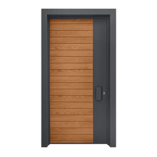 Входная дверь - VARNA  - REMO Security Doors - из дерева / из гальванизированной стали / створчатая