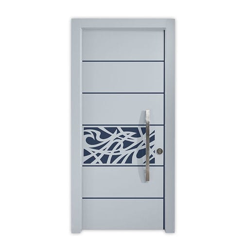 Входная дверь - VOLGA  - REMO Security Doors - из гальванизированной стали / створчатая / полузастекленная