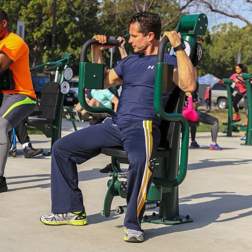 Тренажер бабочка - UBX-208 - Greenfields Outdoor Fitness - жим от плеч / жим лежа / для наружного применения