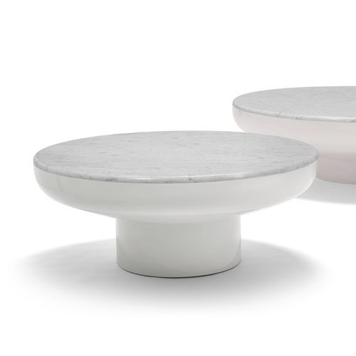 Современный журнальный столик - TAMBOR  - Sé collections - из лакированной стали / из мрамора / круглый