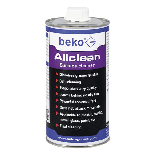 Окрашенный растворитель - ALLCLEAN - Beko Group Ltd - для металла / для пластмассы / для стекла