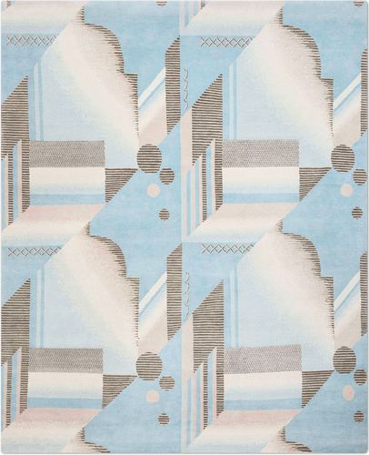 Современный ковер - ART DECO - Knots rugs - геометрический / из шелка / из тибетской шерсти