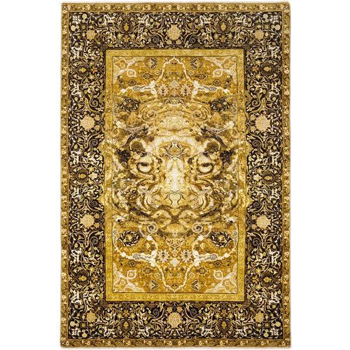 Классический ковер - TIGER - Knots rugs - с рисунком животных / в цветочек / из шерсти