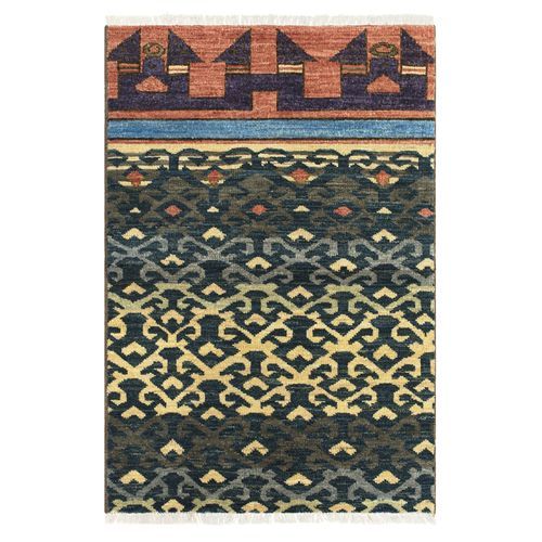 Современный ковер - SELJUK - Knots rugs - с рисунком / из шерсти / прямоугольный
