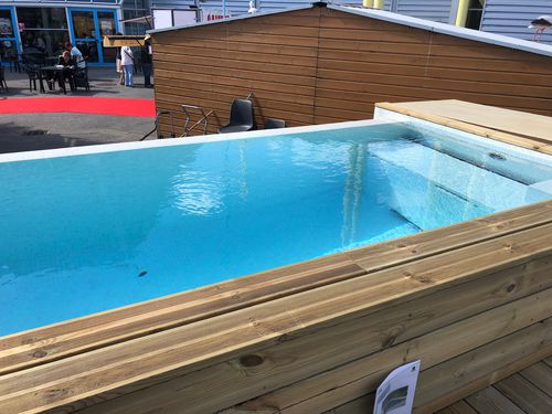 Бассейн на заказ - CITY POOL Infinity 5 x 2 x 1.35 - Tilestone Pools one piece tiled pools - сборный / для наружного применения / каркасный