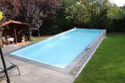 Бассейн чаша - 10.00 x 3.70 x 1.50 - Tilestone Pools one piece tiled pools - на заказ / для наружного применения / для интерьера