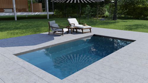 Встраиваемая спа-ванна - SESAME 500  - Tilestone Pools one piece tiled pools - прямоугольная / несколько мест / из композита