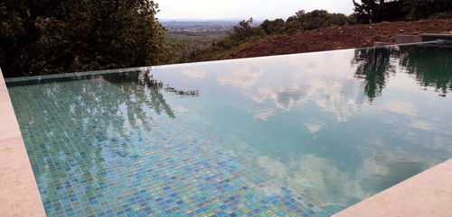 Панельный бассейн - 9x3 - Tilestone Pools one piece tiled pools - чаша / переливной / для наружного применения