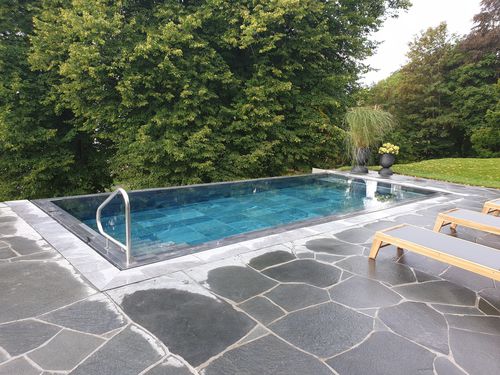 Встраиваемый плавательный спа-бассейн - Tilestone Pools one piece tiled pools - прямоугольный / несколько мест / для наружного применения