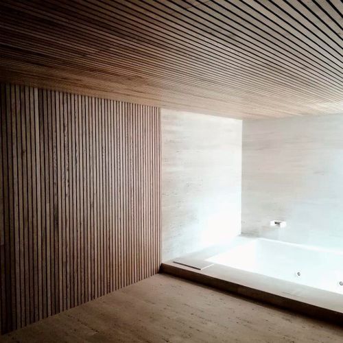 Облицовочная пластина из дерева - wooden wall /cladding panel - SURCO interiors - приклеиваемая / на гвоздях / для нового основания