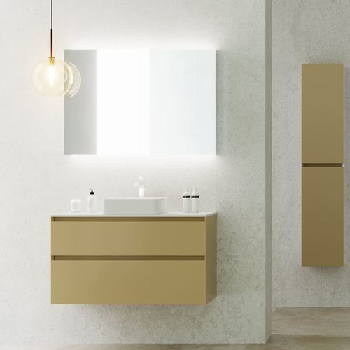 Подвесная тумба под умывальник - LOFT LEFT  - UAB KAME - МДФ / из Corian® / скандинавский дизайн