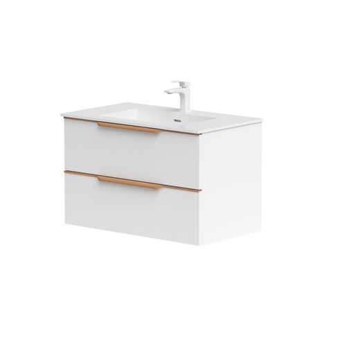 Подвесная тумба под умывальник - AMBER - UAB KAME - МДФ / из Corian® / современная