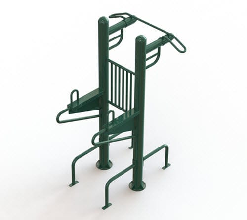 Тренажер отжимание на брусьях - PARIS Site Furnishings - Outdoor Fitness - для наружного применения