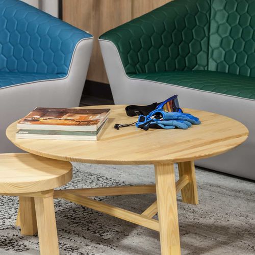Журнальный столик скандинавский стиль - MELANI - Casual Home & Contract - из сосны / с основанием из сосны / круглый