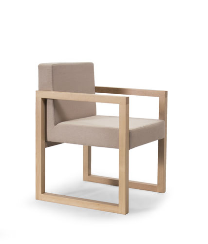 Современный cтул - CUBIKA - Casual Home & Contract - для интерьера / из ткани / из ясеня