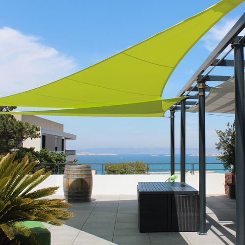 Натяжной тент устойчивый к УФ-лучам - TOIT TERRASSE - l'Atelier des voiles - по индивидуальному заказу / ветроустойчивый / треугольный