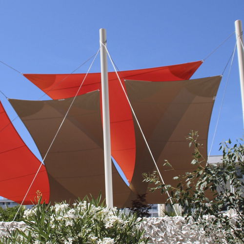 Натяжной тент устойчивый к УФ-лучам - ENTREPRISES - l'Atelier des voiles - по индивидуальному заказу / ветроустойчивый / для профессионального использования