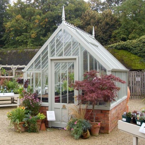 Теплица для садоводства - THE HIDCOTE - ALITEX - с одним сводом / алюминиевая конструкция / из стекла