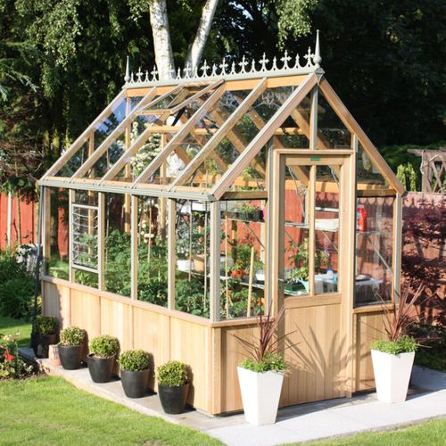 Теплица для садоводства - DENSTONE - Alton greenhouses - с одним сводом / алюминиевая конструкция / деревянная конструкция