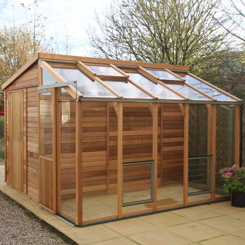 Теплица для садоводства - FUSION 10 - Alton greenhouses - с одним сводом / алюминиевая конструкция / деревянная конструкция