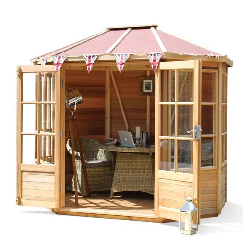 Садовый навес из дерева - CHATSWORTH SUMMERHOUSE - Alton greenhouses - из стекла / современный / для бытового использования