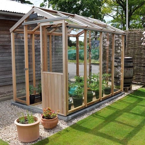 Теплица для садоводства - EVOLUTION FIVE - Alton greenhouses - с одним сводом / деревянная конструкция / из стекла