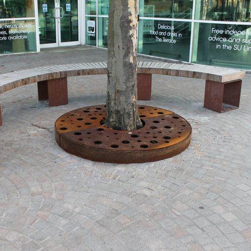 Круглая решетка для деревьев - THIRLMERE  - LOGIC STREET & PARK FURNITURE - из кортеновской стали