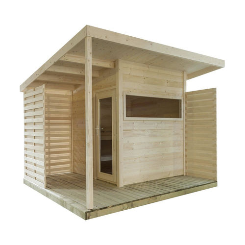 Сауна для бытового использования - TIMBERLINE  - Almost Heaven Saunas - из дерева / из закаленного стекла / для улицы