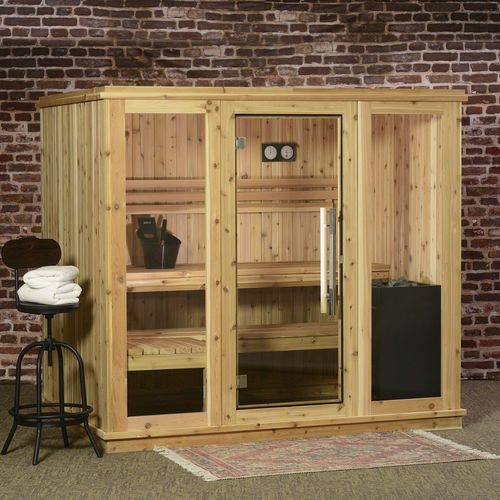 Сауна для бытового использования - BRIDGEPORT  - Almost Heaven Saunas - из дерева / из закаленного стекла / для интерьера