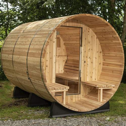 Сауна для бытового использования - CHARLESTON - Almost Heaven Saunas - из дерева / из стекла / для улицы