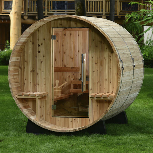 Сауна для бытового использования - AUDRA  - Almost Heaven Saunas - из дерева / из стекла / для улицы