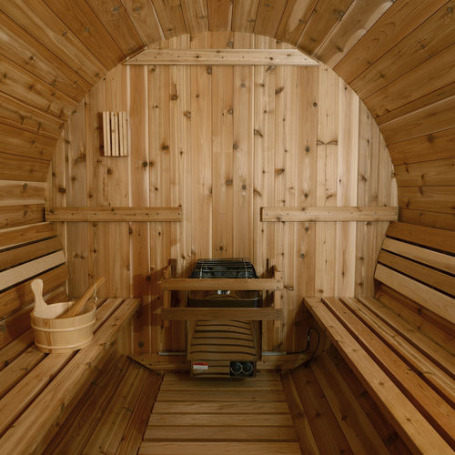 Сауна для бытового использования - LEWISBURG  - Almost Heaven Saunas - из дерева / из стекла / для внутреннего применения