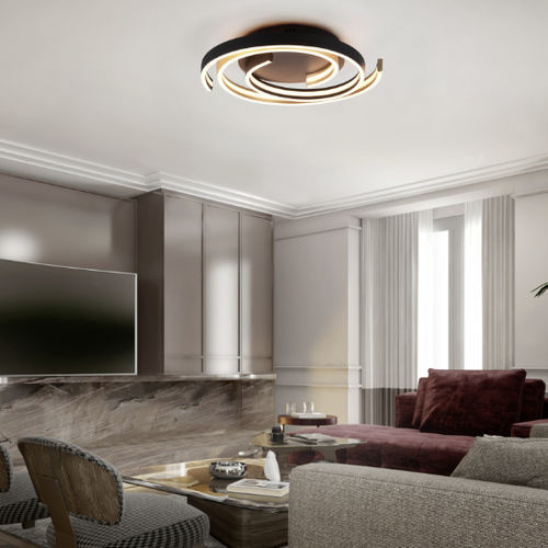 Современный потолочный светильник - CAYA - TRIO Leuchten GmbH - круговой / из металла / LED