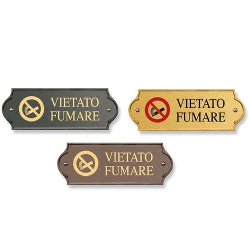 Настенная указательная табличка - PLM-TGVF/A & PLM-TGVF/O & PLM-TGVF/TM - MORELLI S.A.S. - из латуни / для наружного применения