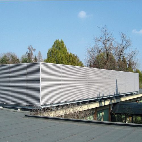 Разделительная перегородка с пластинками - ITALIA-100 ROOF-TOP - LANG AND FULTON - из гальванизированной стали