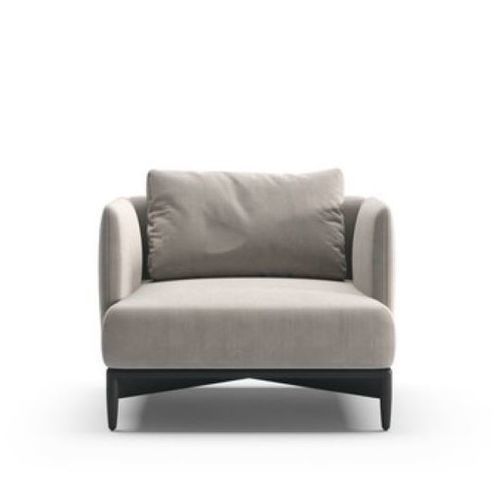 Современное кресло - SOPRANO - Praddy Unipessoal lda - из ткани / из дерева / серое