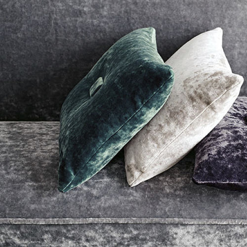Обивочная ткань - MUSA : AGATE - BLACK EDITION - однотонная / из полиэстера / из хлопка
