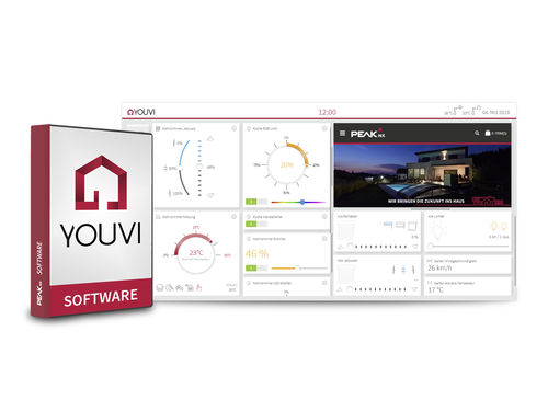 Программное обеспечение для управления освещением - YOUVI SOFTWAREPAKET BASIC - PEAKnx - для наблюдения / для систем автоматизации зданий / для системы домашней автоматизации