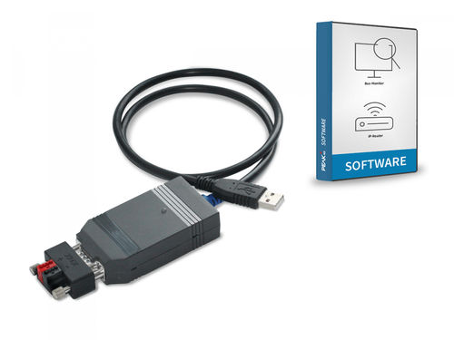 Блок интерфейса для протокола KNX - USB-Connector inkl. KNX-WAGO 243-211-Adapter (vergossen) - PEAKnx - USB