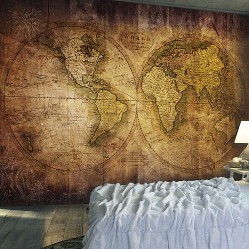Современный обои - WORLD ON OLD - WALL DESIGNERS - карта / нетканый