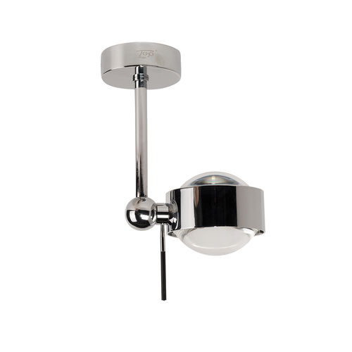 Современный потолочный светильник - PUK SIDE SINGLE - Top Light GmbH & Co. KG. - круглый / из боросиликатного стекла / из металла