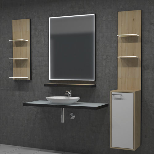 Настенное зеркало для ванной комнаты - LUMEN LIGHT - Top Light GmbH & Co. KG. - современное / прямоугольное / из анодированного алюминия
