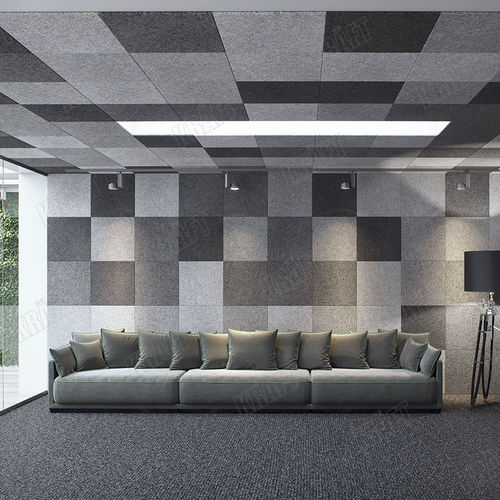 Акустическая панель для стены - KRAFT WOODACOUSTIC - KRAFT Deckensysteme Ukraine - для подвесных потолков / из дерева / квадратная