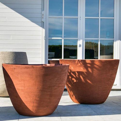 Садовый горшок из терракоты - VIDA - Deseo Ceramics - отдельностоящий / круглый / конический